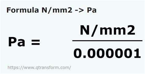 n/mm2 to pascal|Convert pascal [Pa] to newton/millimeter² [N/mm²].